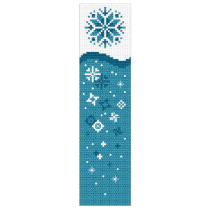 ZU 11098 Cross stitch kit - Bookmark - 4 seasons - Winter