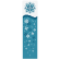 Cross stitch pattern for a phone - Bookmark - 4 seasons - Winter