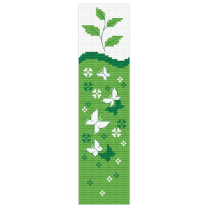 ZU 11095 Cross stitch kit - Bookmark - 4 seasons - Spring