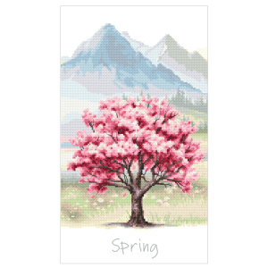 Z 10956 Cross stitch kit - Four seasons - Spring tree