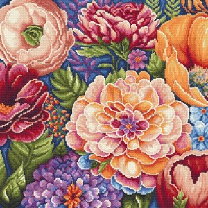 W 11131 Kreuzstichmuster PDF - Sommerblumen