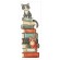 Cross stitch pattern for a phone - Cats on books