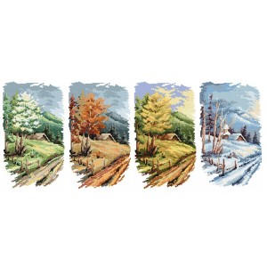 SET8 Set mit Stickpackungen - 4 Jahreszeiten - 3+1 gratis