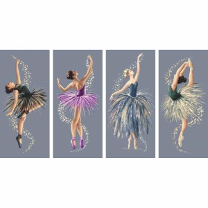 SET16 Set mit Stickpackungen - Graphit-Ballerinas - 3+1 gratis