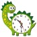 Kreuzstichmuster für Smartphone - Uhr - Dinosaurier