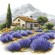 Kreuzstichmuster für Smartphone - Bergige Provence