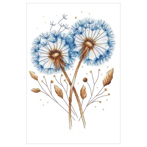 Z 11138 Stickpackung - Blaue Löwenzahnblüten III