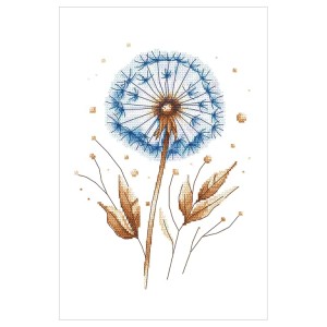 Z 11137 Stickpackung - Blaue Löwenzahnblüten II