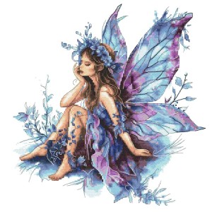 Z 10967 Cross stitch kit - Purple fairy