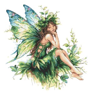 Z 10966 Cross stitch kit - Green fairy