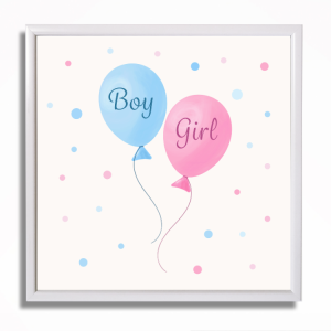 0496RA Babypartybild - Luftballons