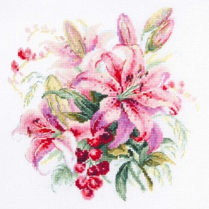 MN 70-06 Stickpackung - Rosa Lilien