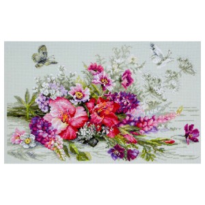MN 510-228 Cross stitch kit - Country bouquet