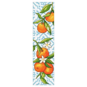ZU 11151 Stickpackung - Lesezeichen - Mandarinen