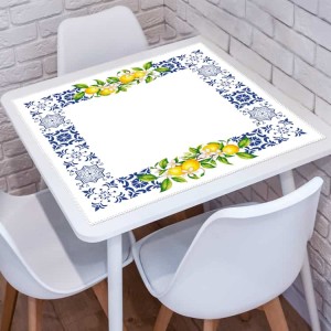 ZU 11149 Stickpackung - Tischdecke mit Zitronen