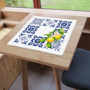 ZU 11147 Stickpackung - Serviette mit Zitronen