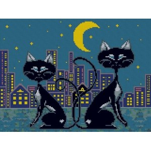 K 3033 Gobelin - Katzenfamilie