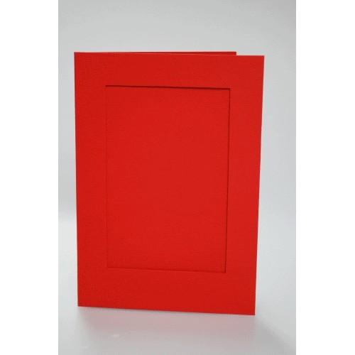 Grosse Karte Mit Rechteckigem Passepartout Rot Coricamo