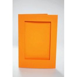944-10 Große Karte mit rechteckigem Passepartout orange