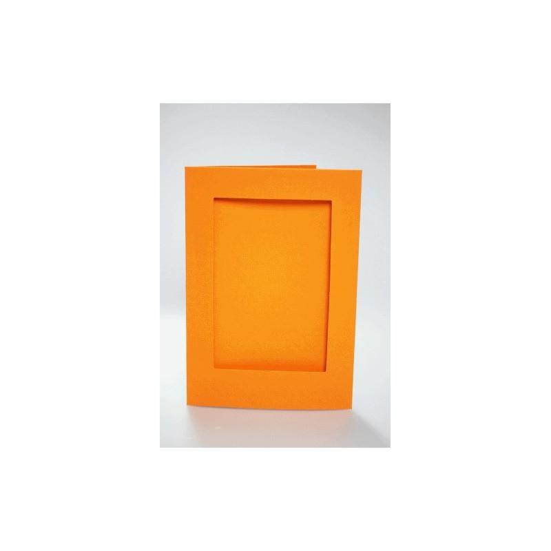 Grosse Karte Mit Rechteckigem Passepartout Orange Coricamo