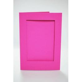 944-11 Große Karte mit rechteckigem Passepartout rosa