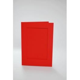 946-02 Karten mit rechteckigem Passepartout Passepartout rot