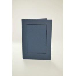 946-03 Karten mit rechteckigem Passepartout Passepartout dunkelblau