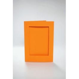 946-10 Karten mit rechteckigem Passepartout Passepartout orange