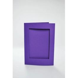 946-12 Karten mit rechteckigem Passepartout Passepartout violett