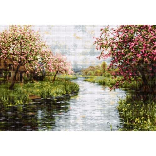 Stickpackung - Frühlingslandschaft Stickpackung - Frühlingslandschaft