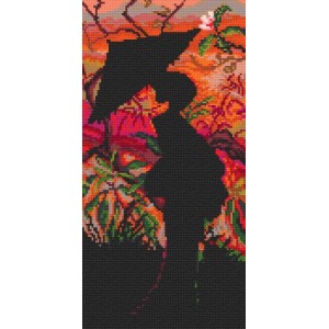 Z 4369 Stickpackung - Geisha - Zwielicht