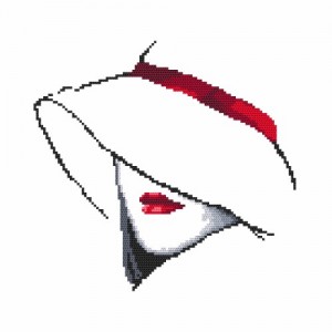 Z 4370 Cross stitch kit - Woman with a hat I