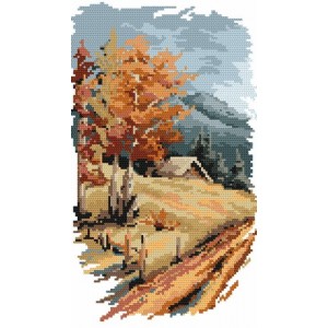 Z 4525 Cross stitch kit - Four seasons - autumn