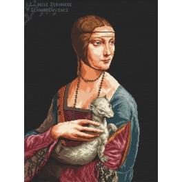 Z 8040 Stickpackung - Die Dame mit dem Hermelin - Leonardo da Vinci