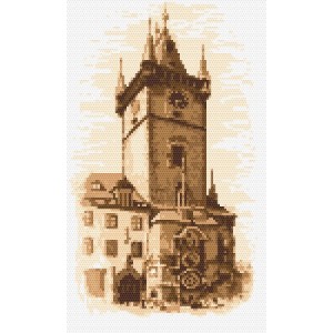 Z 8242 Cross stitch kit - Townhall in Prague