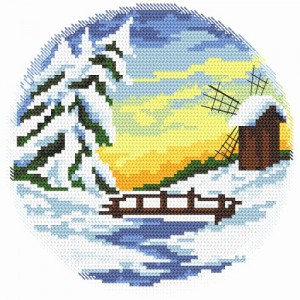 Z 8361 Cross stitch kit - Four seasons - winter