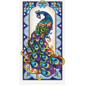 Z 8377-01 Cross stitch kit - Proud peacock