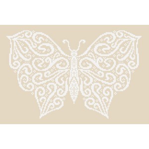 Z 8551 Cross stitch kit - Winter butterfly