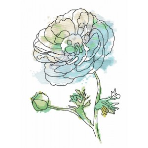Z 8705 Cross stitch kit - Colorful anemone