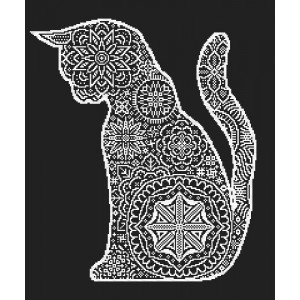 Z 8818 Cross stitch kit - Lace cat