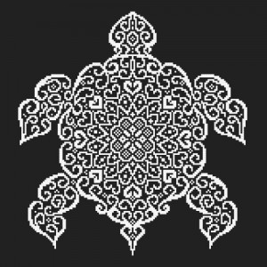 Z 8827 Cross stitch kit - Lace turtle
