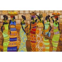 NDK 1038 Stickpackung mit Perlen - Afrikanische schöne Frauen