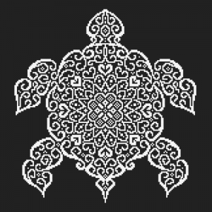ZK 8827 Kit with beads - Lace turtle