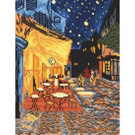 ZN 4345 Stickpackung vorgedruckt - Nachtcafé - Vincent Van Gogh