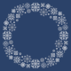 ZU 8821 Cross stitch kit - Napkin with snowflakes