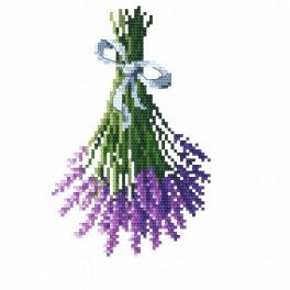 W 8715 Kreuzstichvorlage PDF - Lavendel