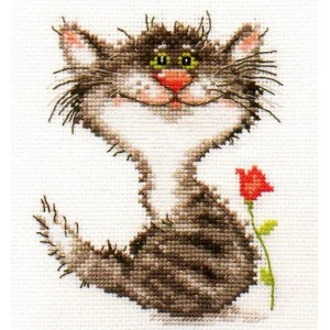 ALI 0-86 Cross stitch kit - Kitten