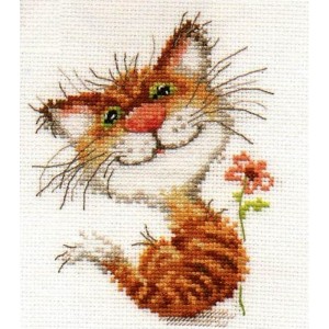 ALI 0-87 Cross stitch kit - Pussycat