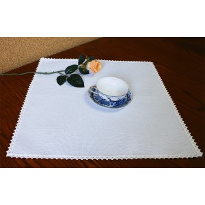 978-01 Napkin Aida 45x45 cm (1,5x1,5 ft) white
