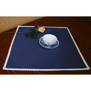 978-08 Serviette Aida 45x45 cm nachtblau